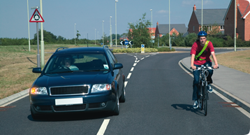 Give vulnerable road users at least as much space as you would a car