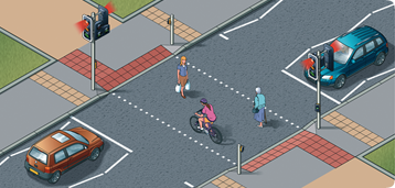 Toucan crossings can be used by both cyclists and pedestrians