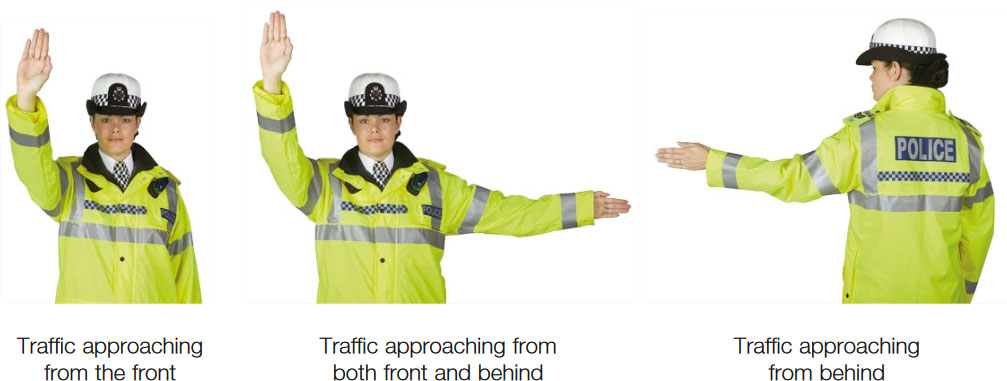 hand signals for driving test in california