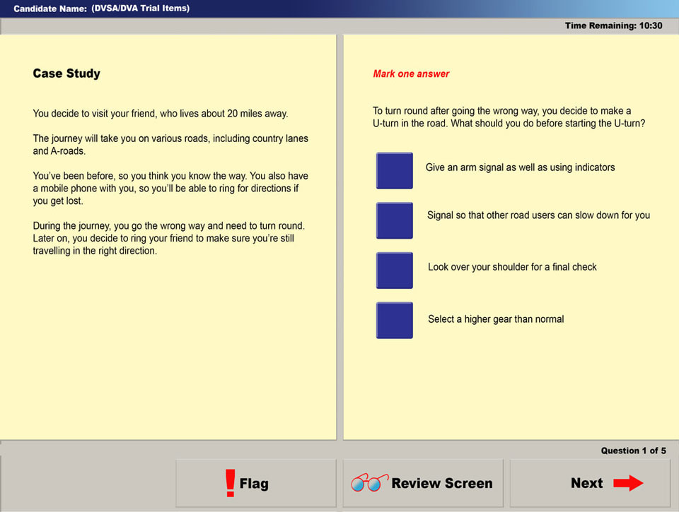 hazard perception theory test uk mock