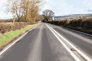 When may you cross a double solid white line in the middle of the road? -  Theory Test