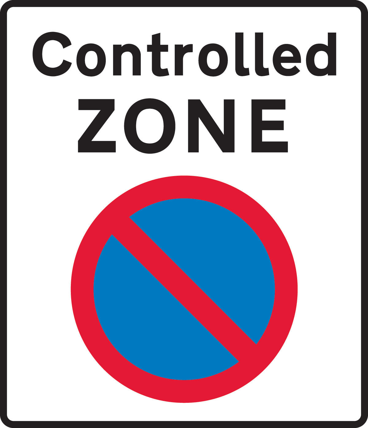 What Does Controlled Zone Sign Mean