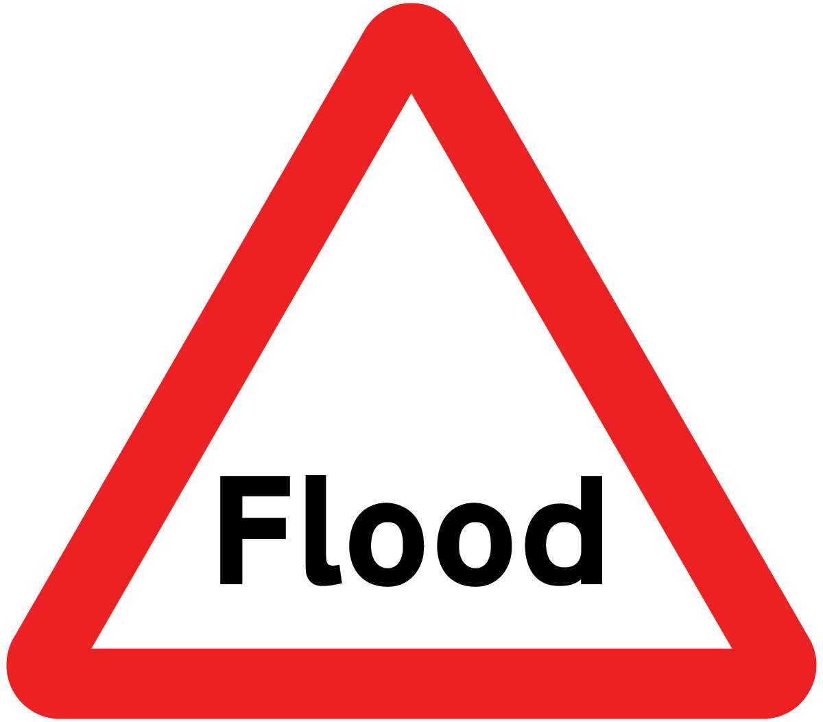 Flood warning sign - Theory Test