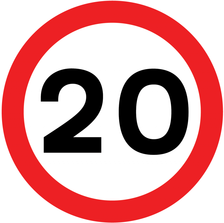 maximum-speed-limit-sign-20-mph-theory-test