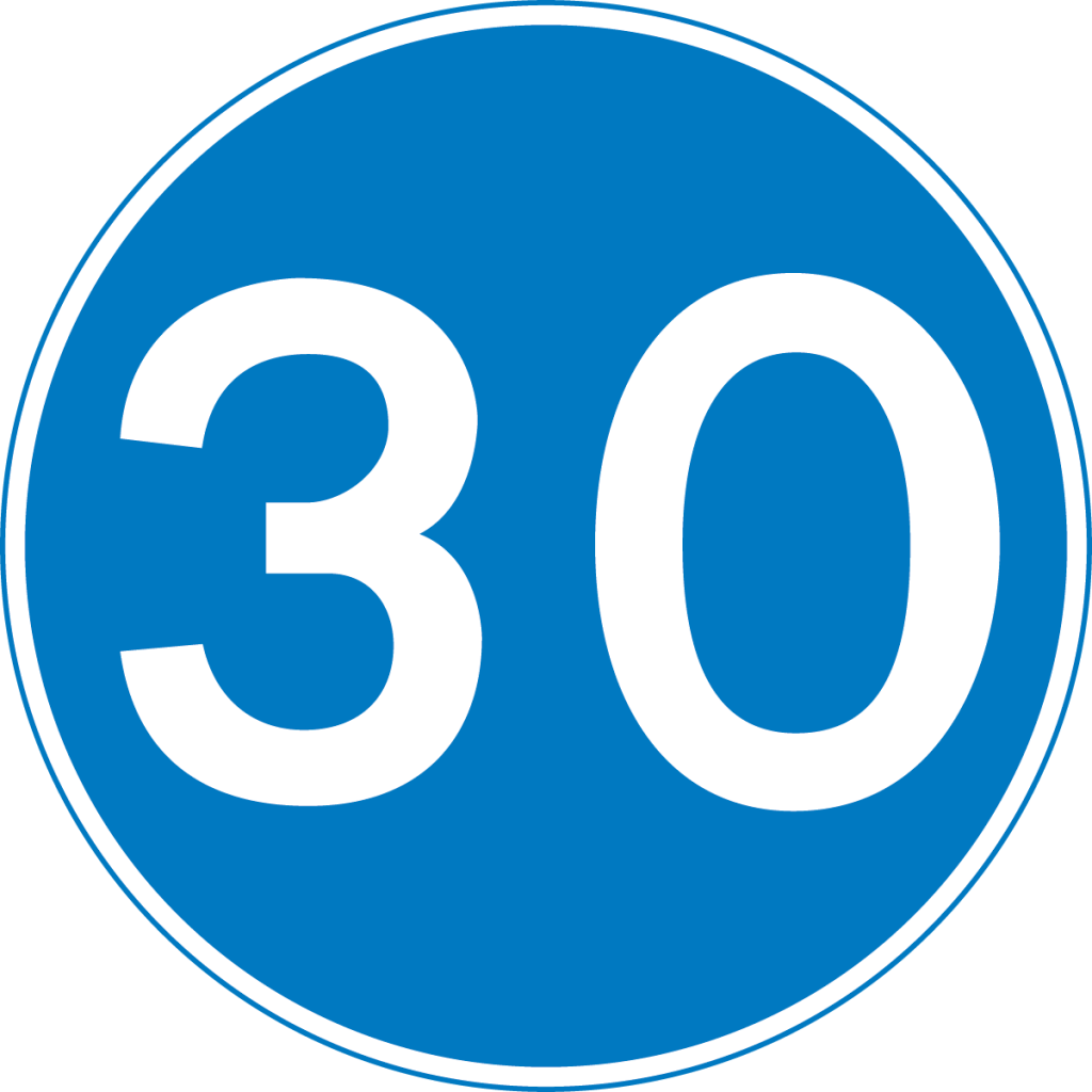 minimum-speed-limit-sign-30-mph-theory-test