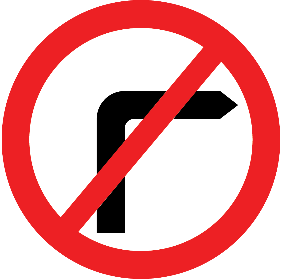 no-right-turn-sign-theory-test