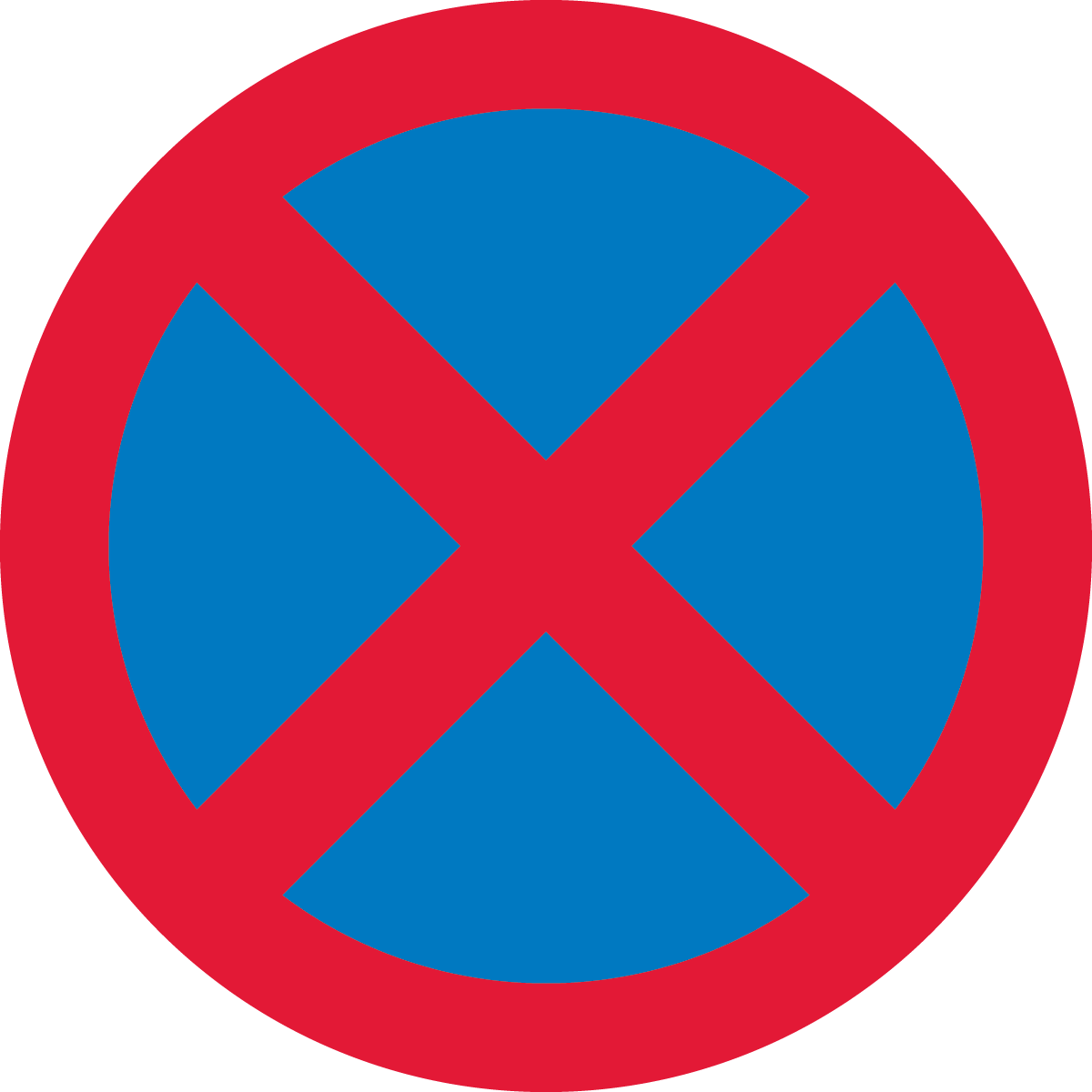 No Stopping Sign Clearway Theory Test