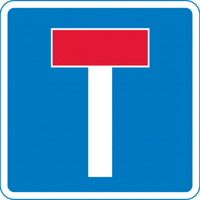 No through road sign - Theory Test