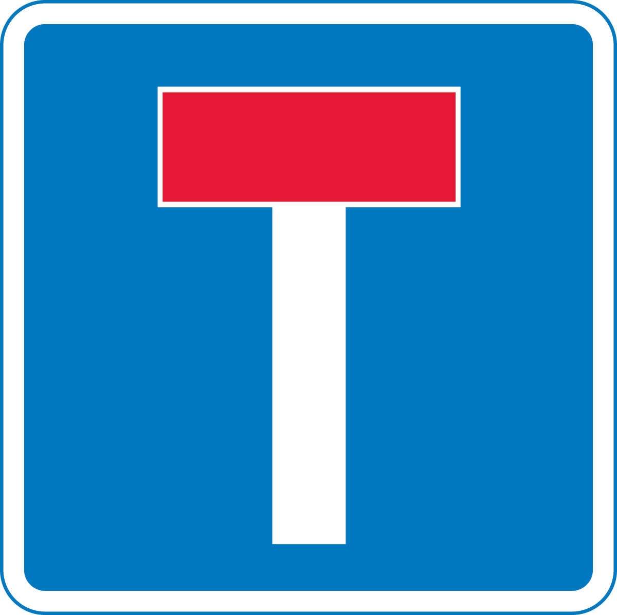 No Through Road Sign Theory Test