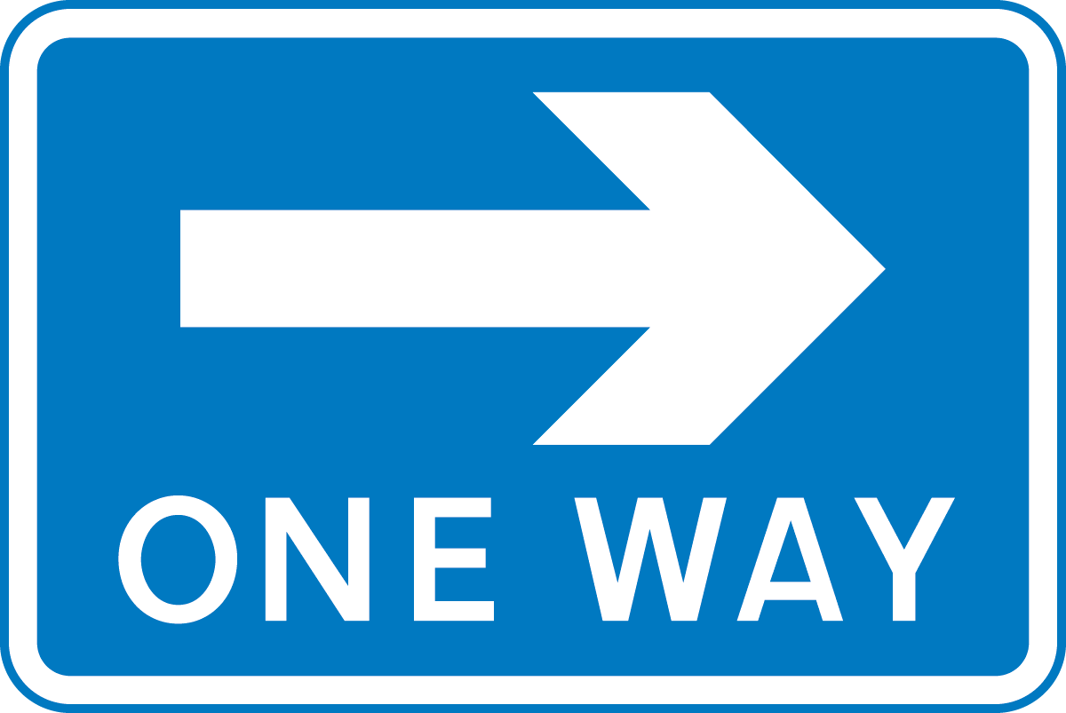 one way sign png