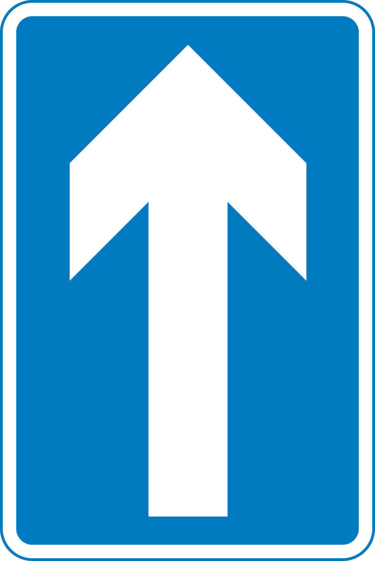 One-way traffic sign - Theory Test