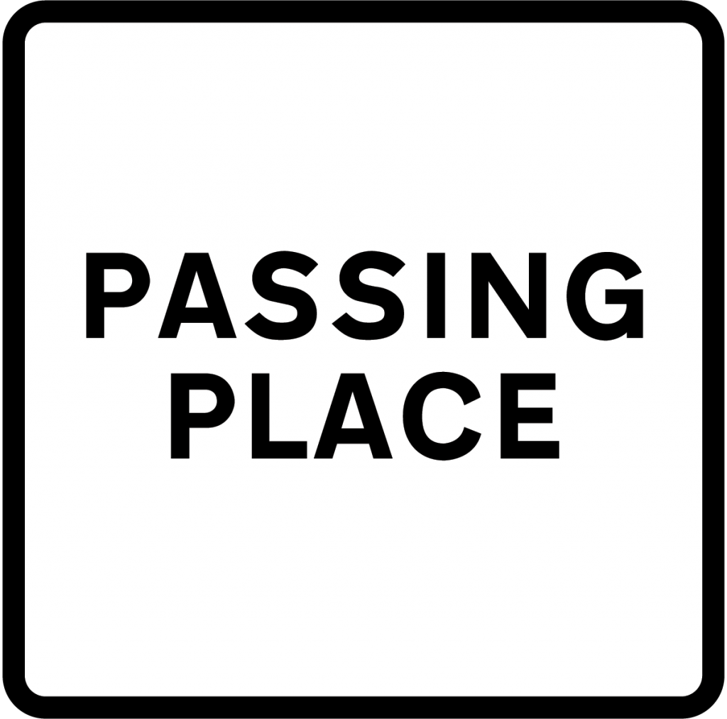 Passing Place Sign Theory Test