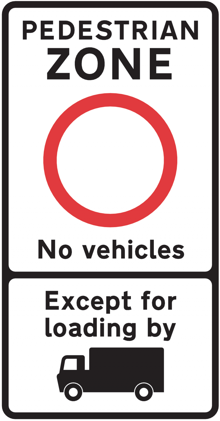 Pedestrian access sign - Theory Test