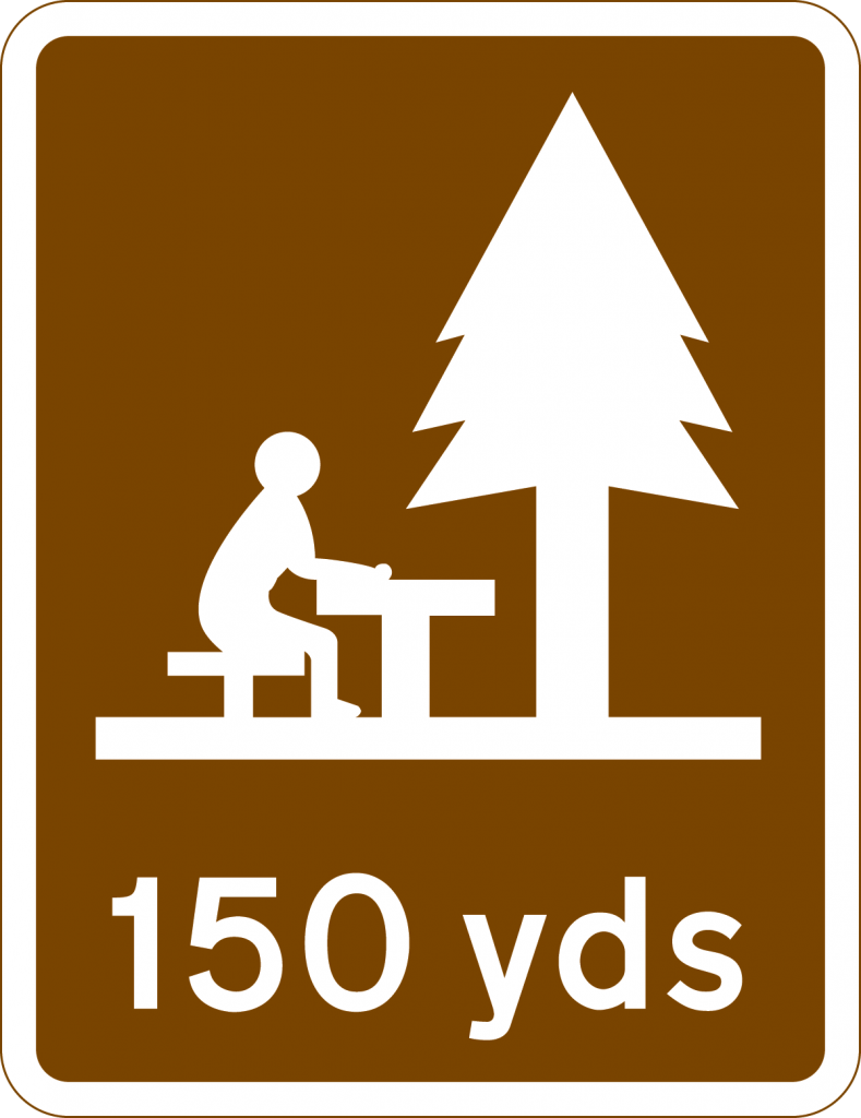 Picnic area sign Theory Test