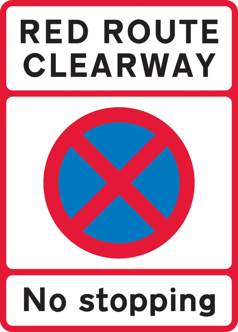 red-route-clearway-sign-theory-test